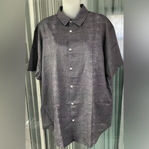 Mens Button Down Short Sleeve Casual Shirt NWOT